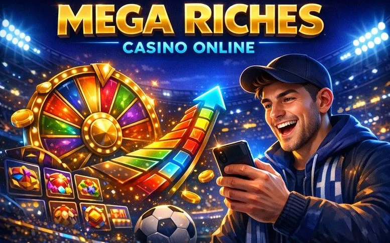 Mega Riches Casino login page